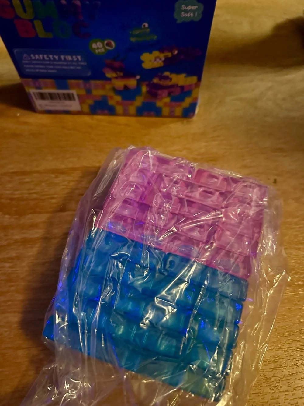 NWT Magic Gummy Bloc 40-Piece Soft Jelly Building Blocks Sensory Toy Ages 3+